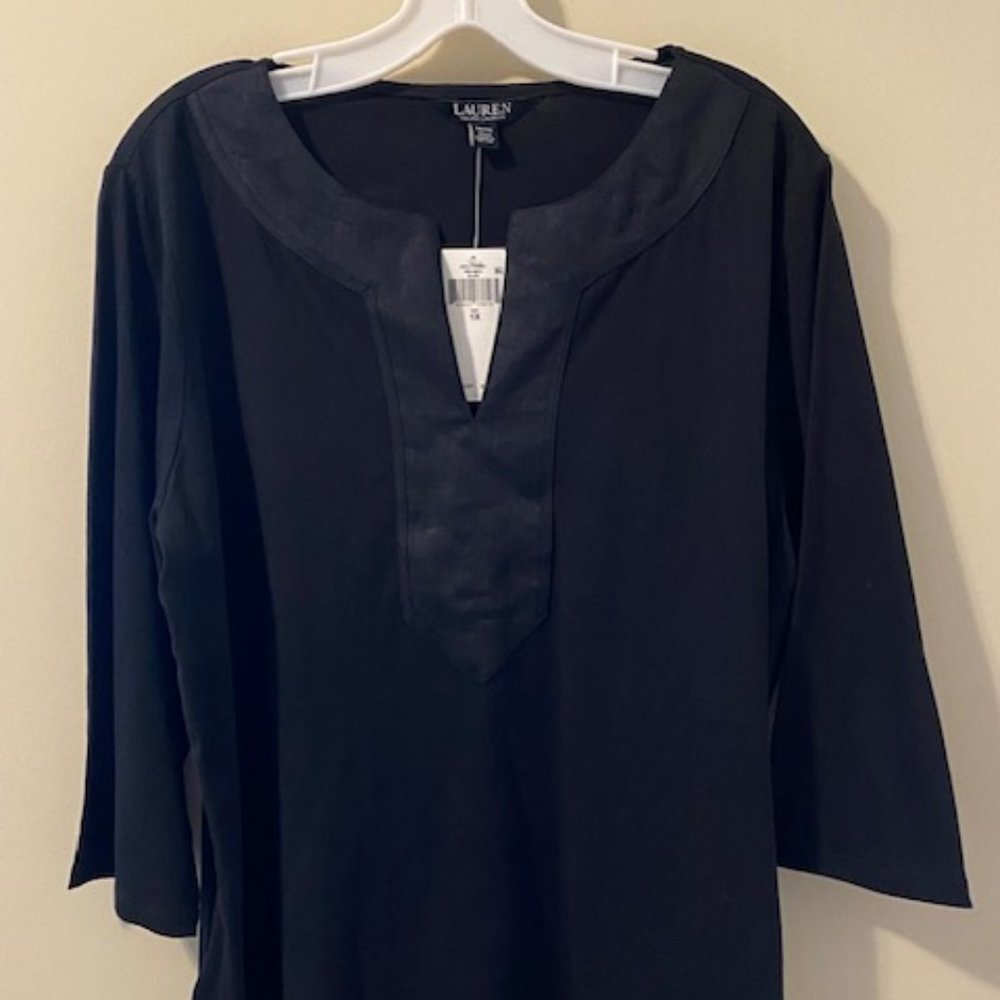 Lauren Ralph Lauren Black Tunic